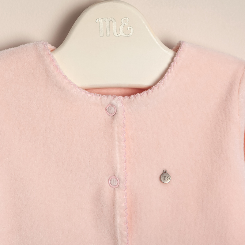 saco plush forrado oli rosa