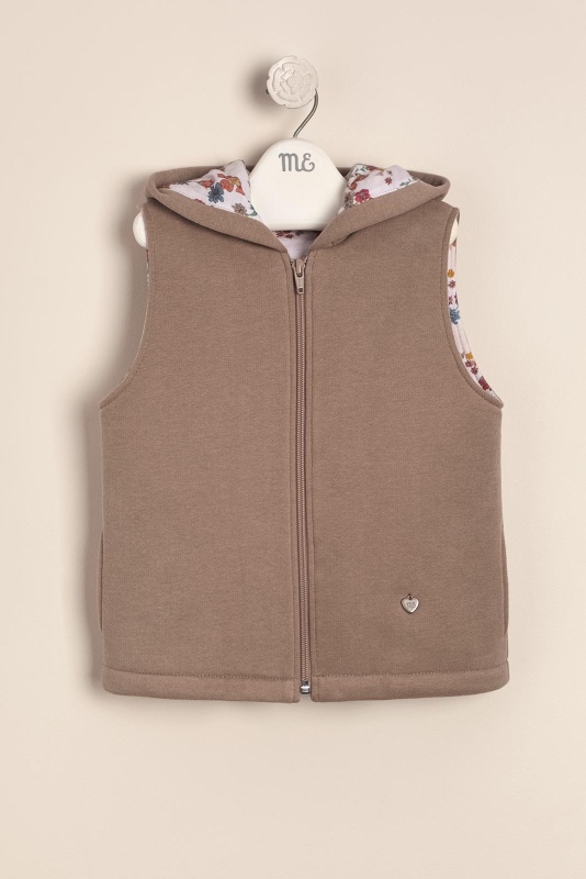 chaleco de frisa forrado cira vison