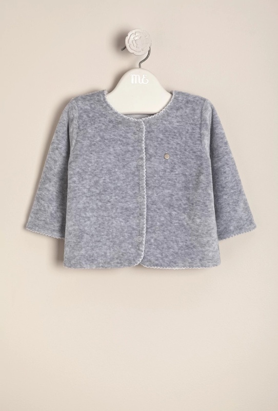 saco plush forrado oli gris