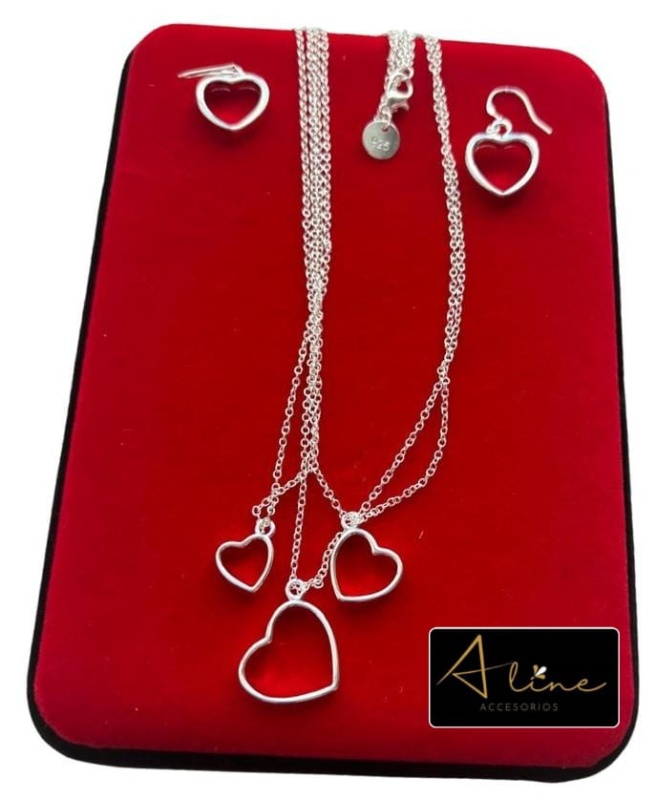 CONJUNTO CORAZON DE PLATA -33