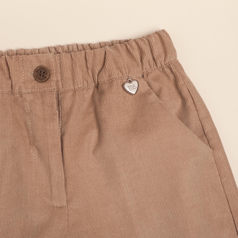 pantalon de corderoy elastizado vison