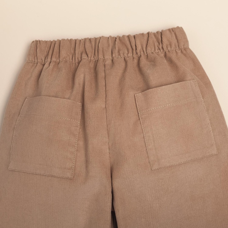 pantalon de corderoy elastizado vison