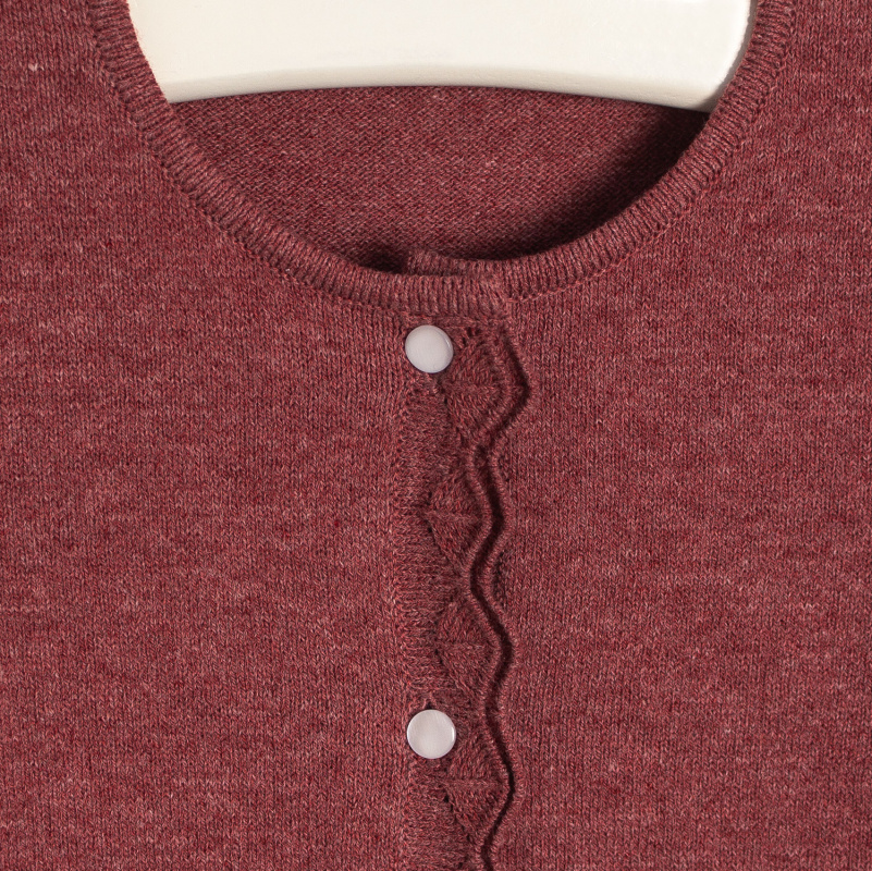 saco con doble volado bye granate