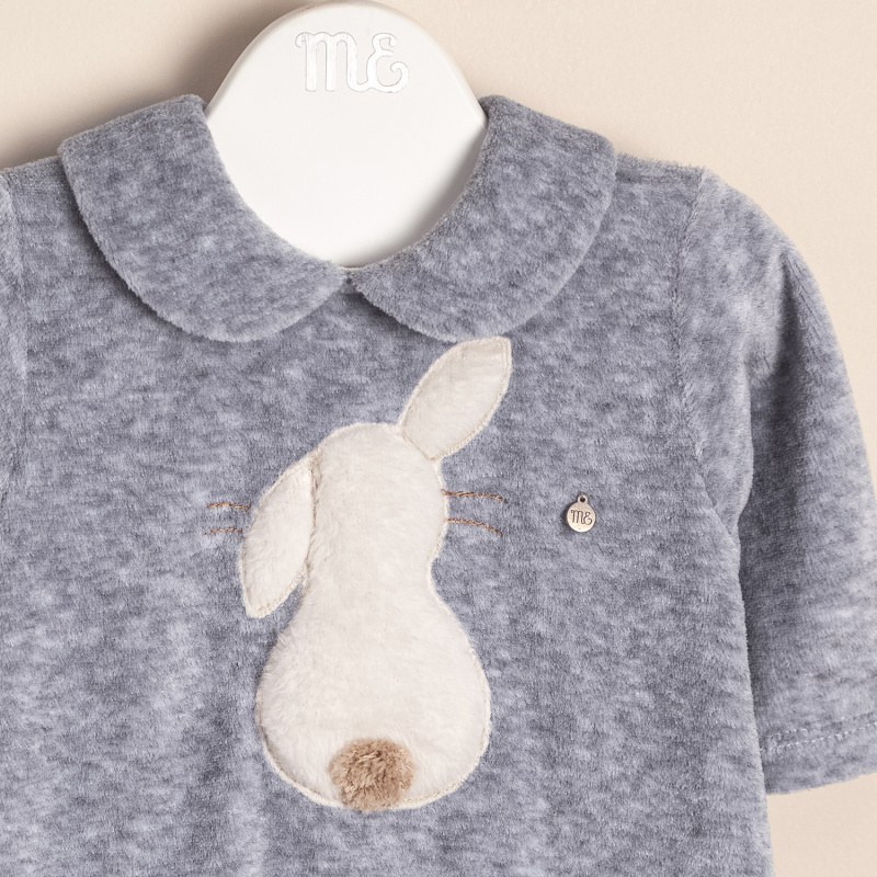 enterito plush bord conejo gris