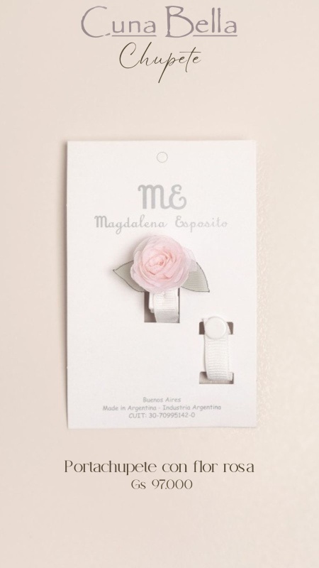 Set de nacimiento tejido bco/rosa