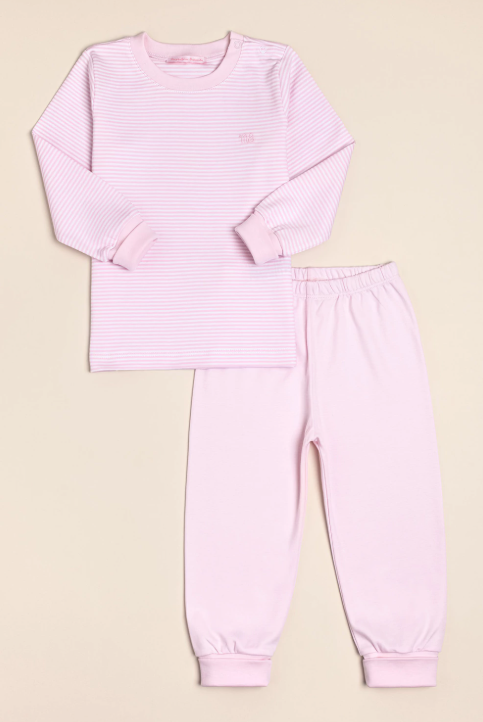 pijama pima bco/rosa