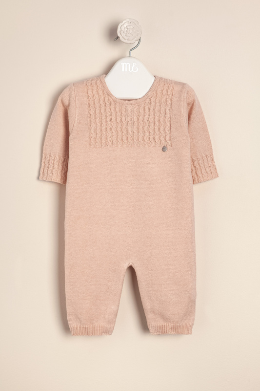 enterito con canesu de trenzas rosa