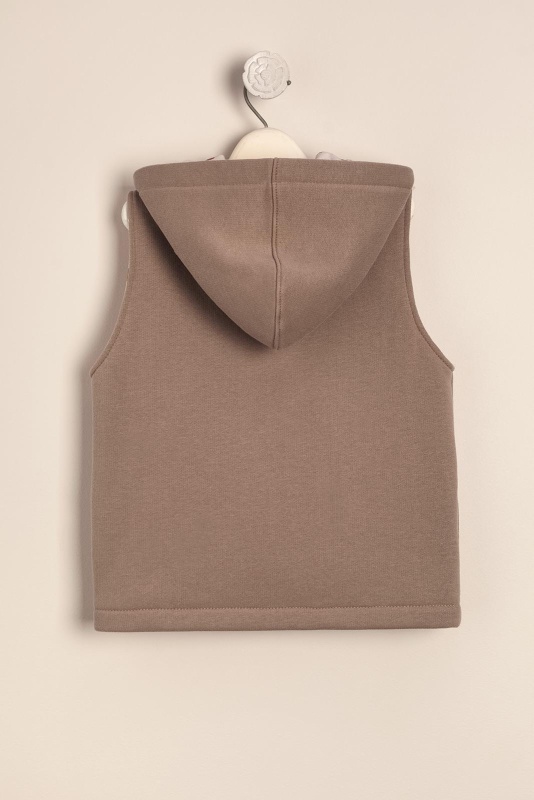 chaleco de frisa forrado cira vison