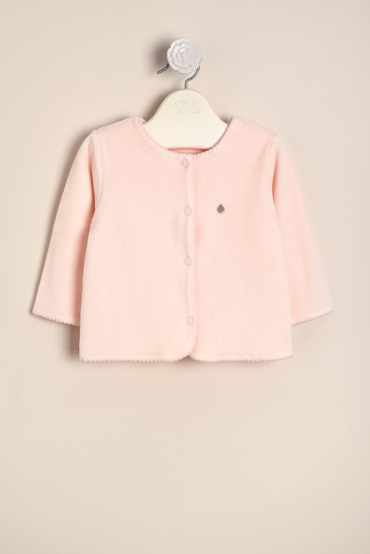 saco plush forrado oli rosa
