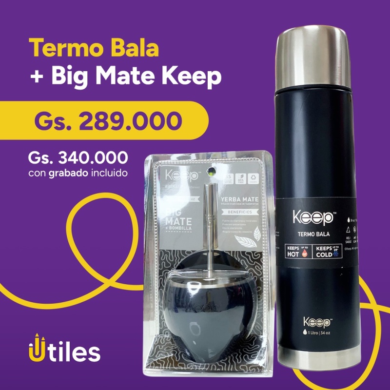 TERMO BALA + BIG MATE KEEP