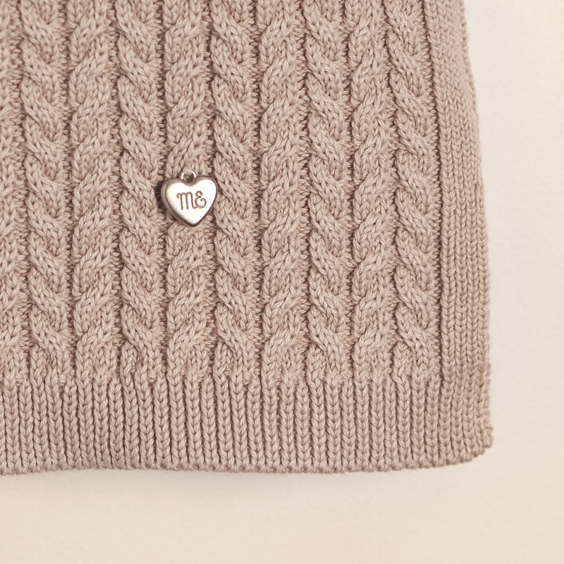 chaleco menguado zara vison