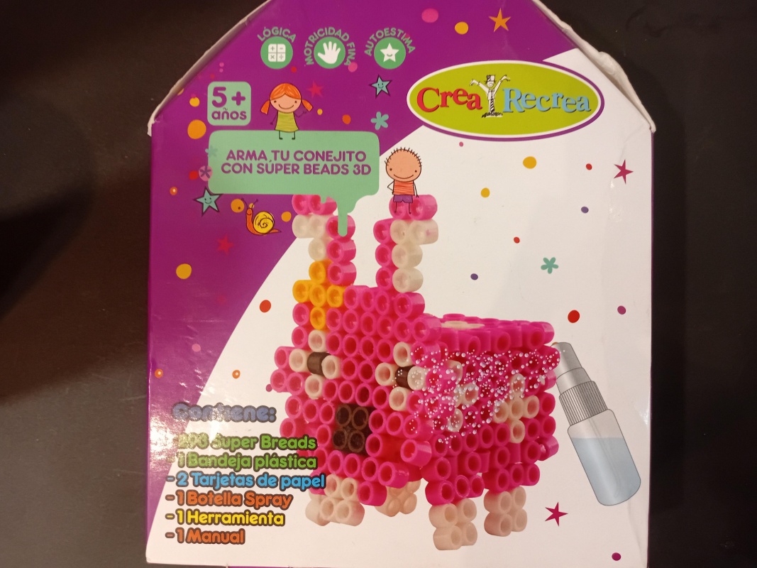 ARMA TU CONEJITO CON SUPER BEADS 3D