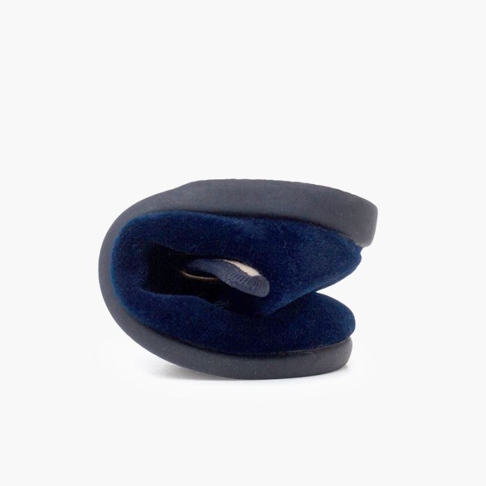 merceditas niña terciopelo hebilla azul