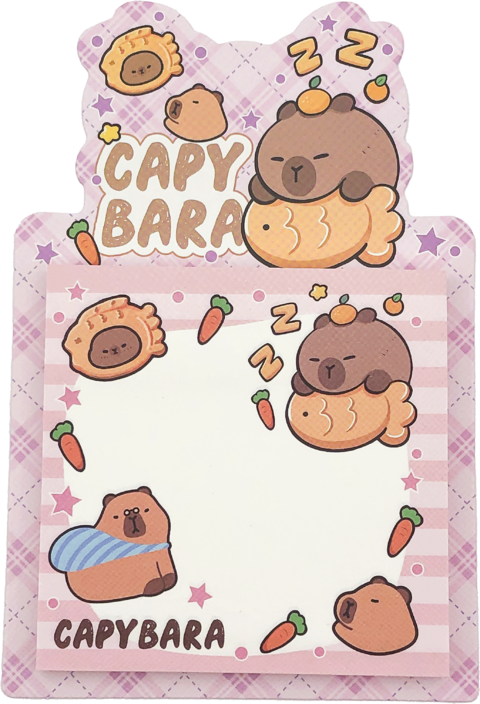 NOTA ADHESIVA - CAPIBARA