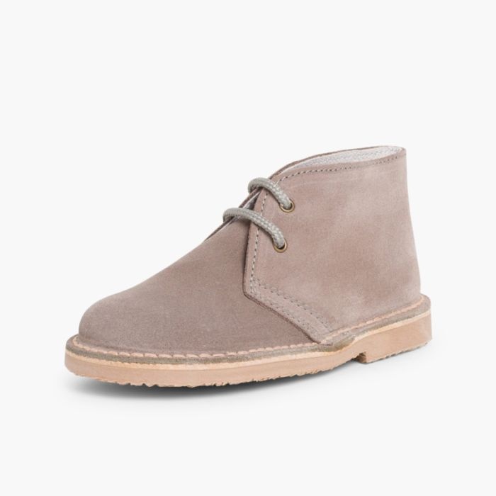 pisacacas niños botas safari cordones gris