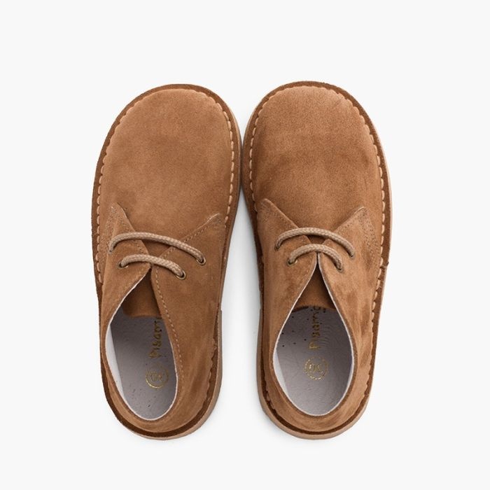 pisacacas niños botas safari cordones topo