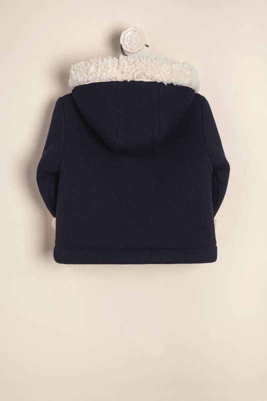 campera de frisa forrada con corderito az