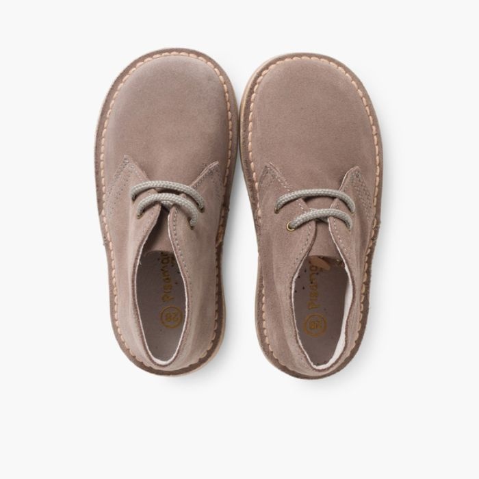 pisacacas niños botas safari cordones gris