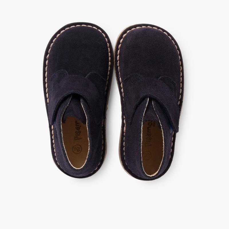 pisacacas niños bota safari azul