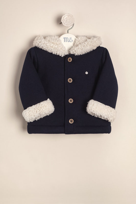 campera de frisa forrada con corderito az