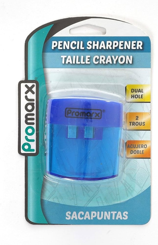 SACAPUNTA DOBLE CON DEPOSITO COLORES VARIOS