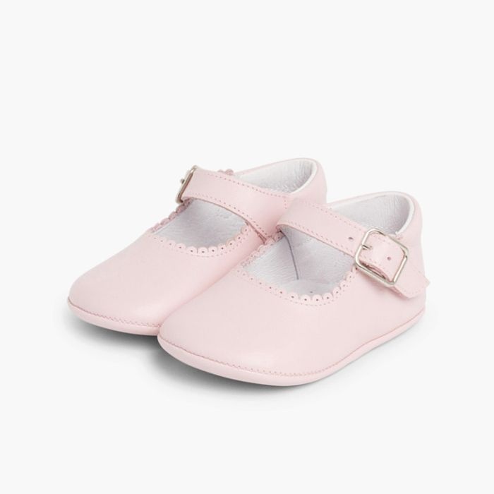 badanitas mercedita bebe piel hebilla rosa
