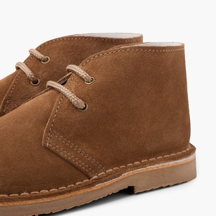 pisacacas niños botas safari cordones topo