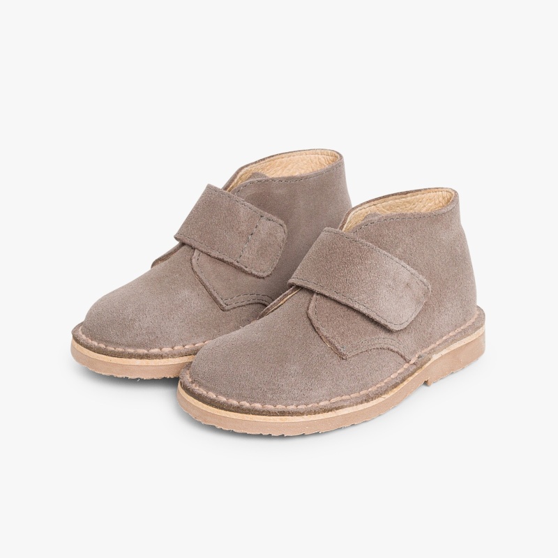 pisacacas niños bota safari gris