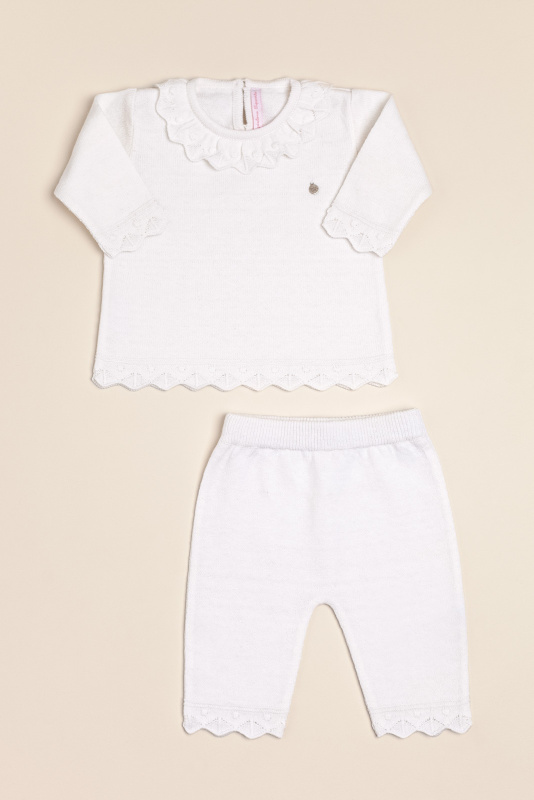 conjunto de sweater volado y pantalon lia bl