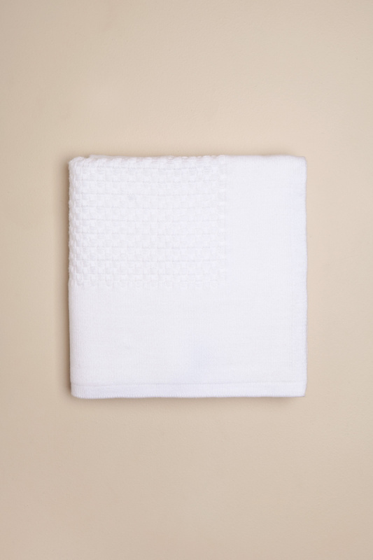 manta clasica blanco