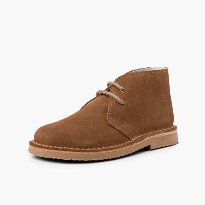 pisacacas niños botas safari cordones topo