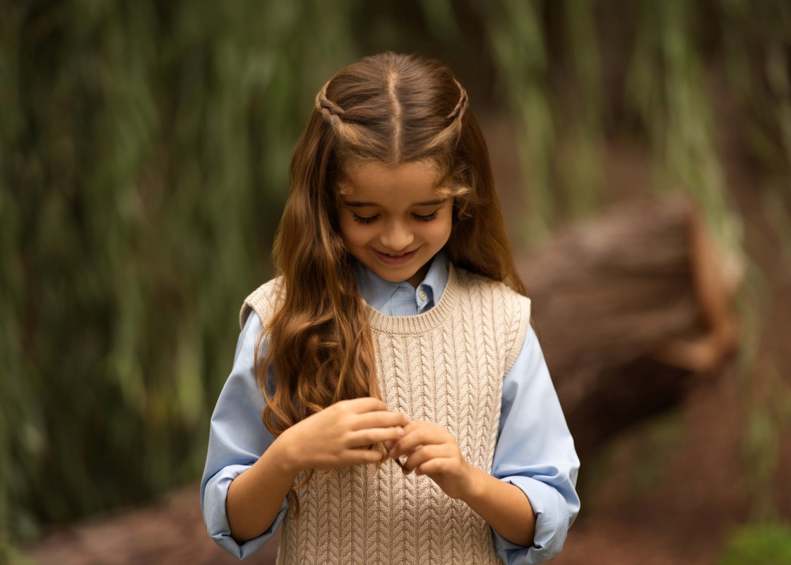 chaleco menguado zara vison