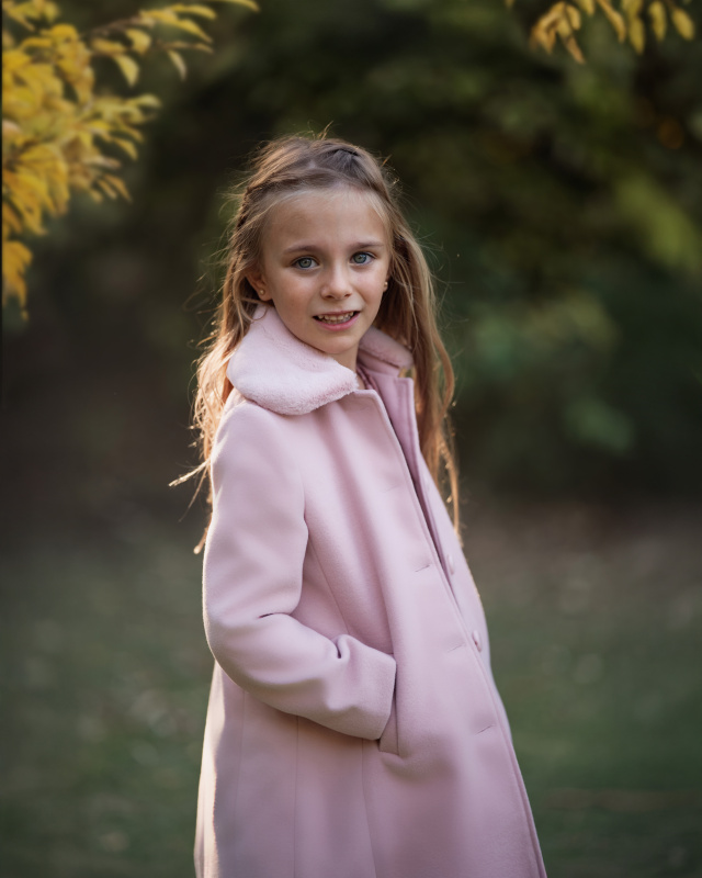 tapado de paño con cuello taylor rosa