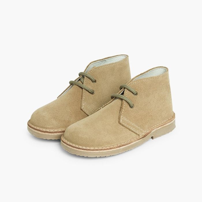 pisacacas niños botas safari cordones arena