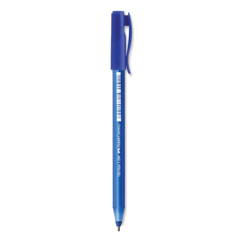 BOLIGRAFO FABER TRI-FLOW AZUL