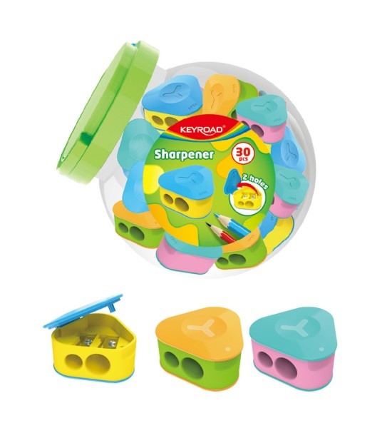 KEYROAD SACAPUNTAS GRIP DOBLE PUNTA