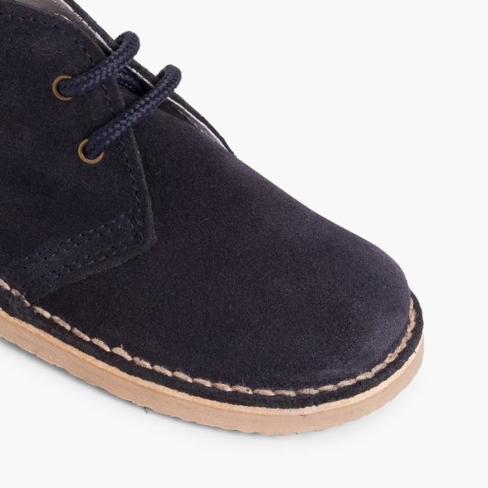 pisacacas niños botas safari cordones azul marino