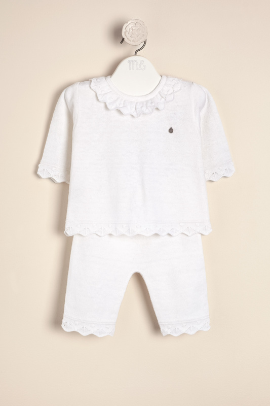 conjunto de sweater volado y pantalon lia bl