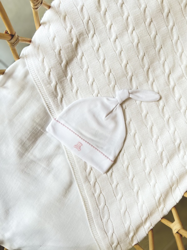 gorro nudo pima basico bl/ro