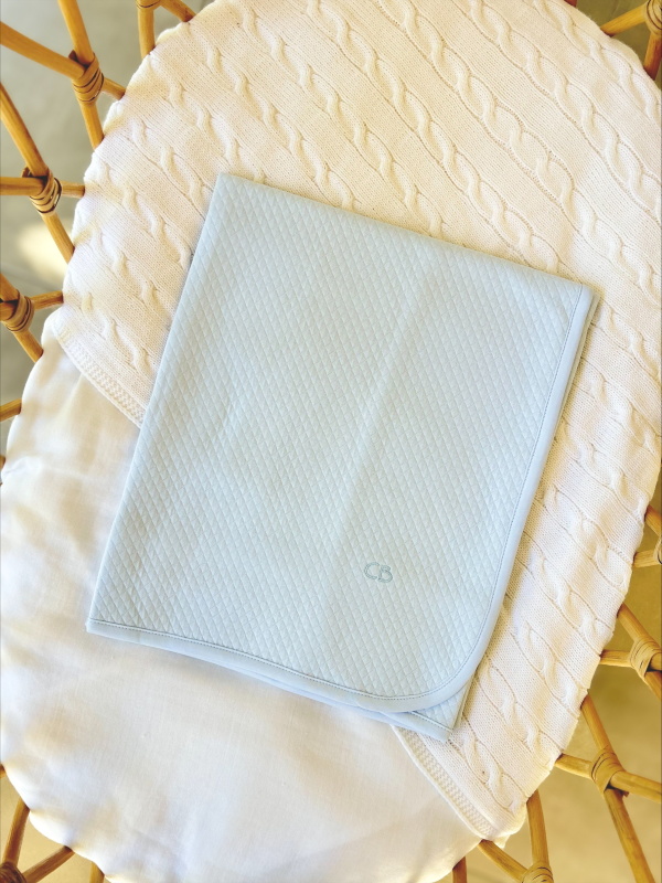 manta cunita basica metalasse celeste 80*75cm