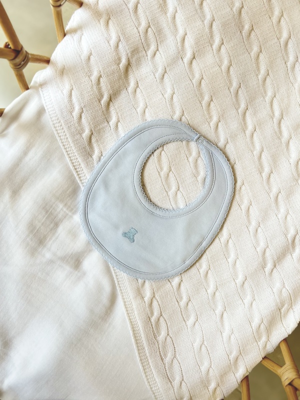 babero pima basico celeste