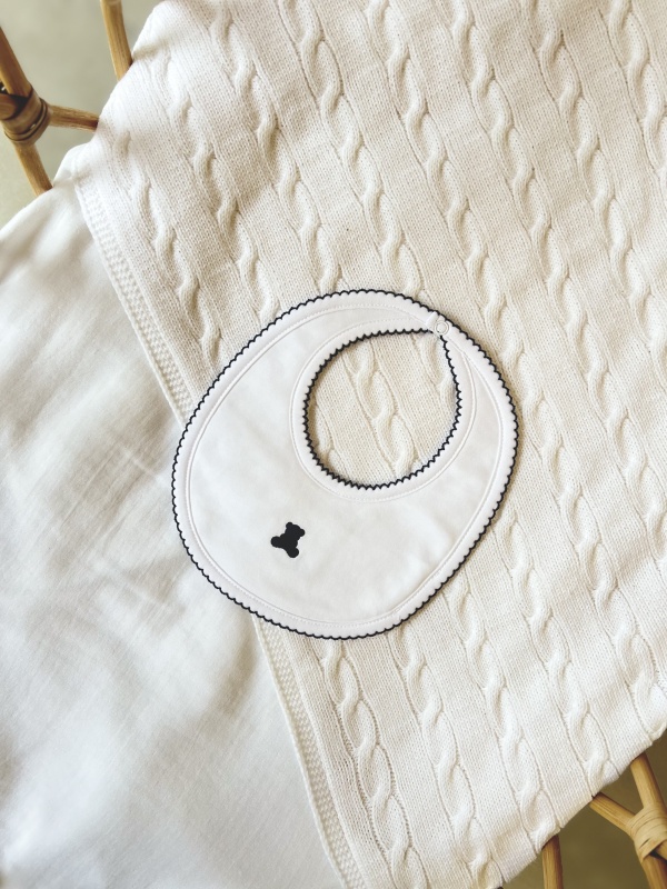 babero pima basico bl/az