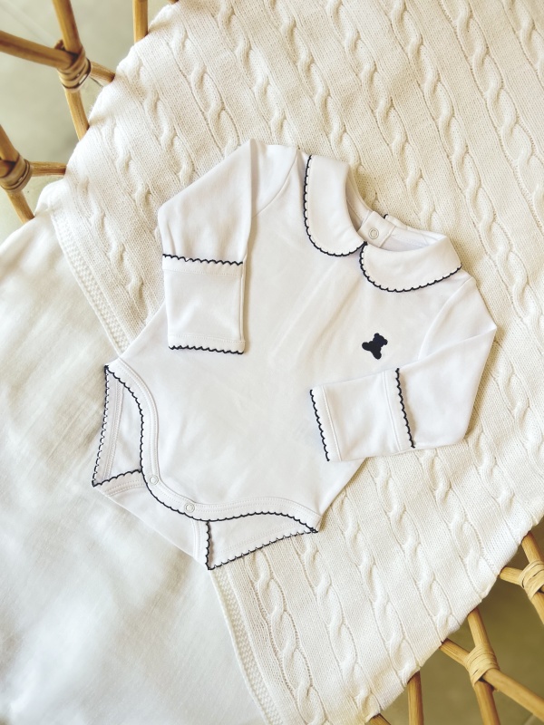 body pima cuello bebe ml bl/az