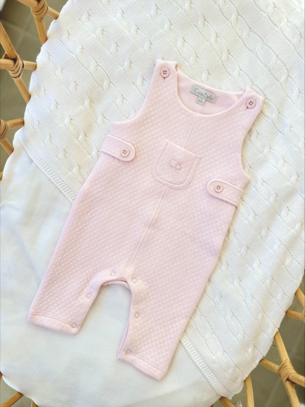 jardinera basica jacquard acolchado rosado