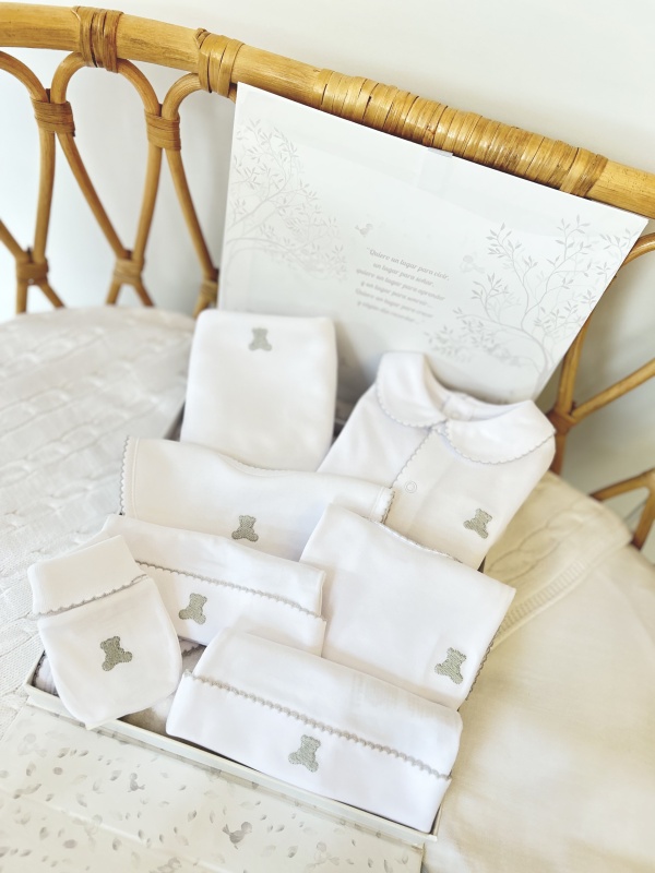 body pima cuello bebe ml bl/gris