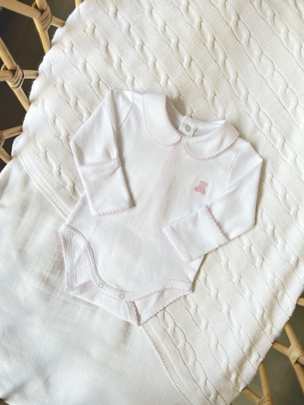 body pima cuello bebe ml bl/ro