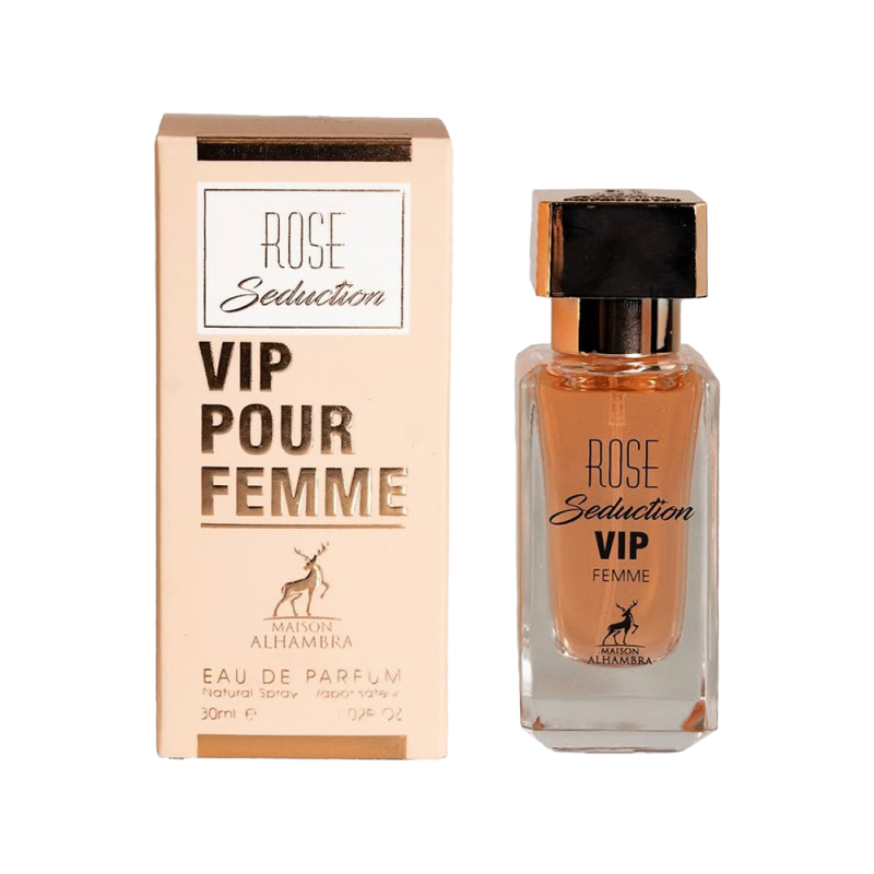 Perfume Rose Seduction Vip Pour Femme Maison Alhambra para Mujeres, presentación 30 ml