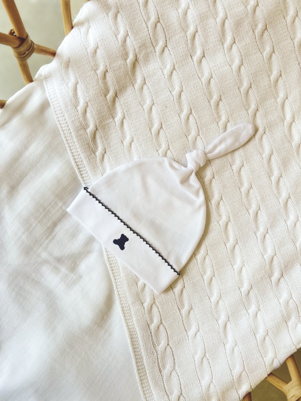 gorro nudo pima basico bl/az