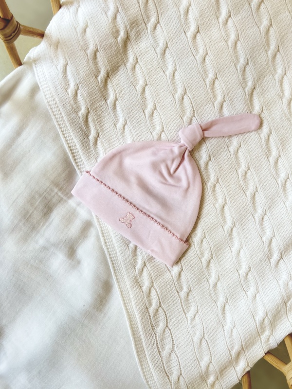 gorro nudo pima basico rosa