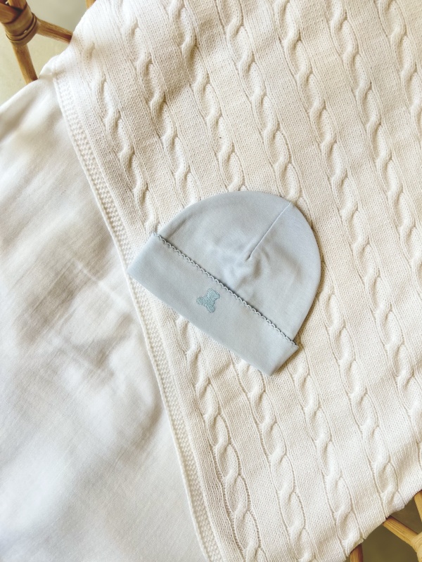 gorro pima basico celeste